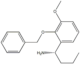 (1S)-1-[3-METHOXY-2-(PHENYLMETHOXY)PHENYL]BUTYLAMINE Struktur