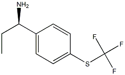 (1R)-1-[4-(TRIFLUOROMETHYLTHIO)PHENYL]PROPYLAMINE Struktur