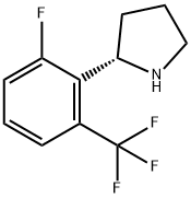 (2S)-2-[6-FLUORO-2-(TRIFLUOROMETHYL)PHENYL]PYRROLIDINE Struktur