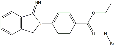 ETHYL 4-(1-IMINO-1,3-DIHYDRO-2H-ISOINDOL-2-YL)BENZOATE HYDROBROMIDE Struktur