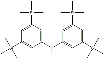 BIS(3,5-BIS(TRIMETHYLSILYL)PHENYL)PHOSPHINE Struktur