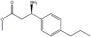 METHYL (3R)-3-AMINO-3-(4-PROPYLPHENYL)PROPANOATE Struktur