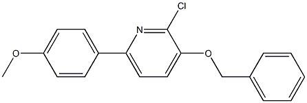 3-BENZYLOXY-2-CHLORO-6-(4-METHOXYPHENYL)-PYRIDINE Struktur