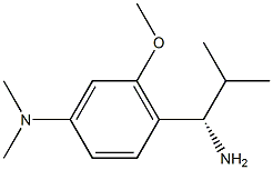 [4-((1S)-1-AMINO-2-METHYLPROPYL)-3-METHOXYPHENYL]DIMETHYLAMINE Struktur