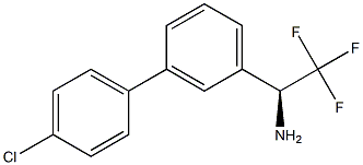 (1S)-1-[3-(4-CHLOROPHENYL)PHENYL]-2,2,2-TRIFLUOROETHYLAMINE Struktur