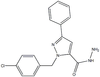 1-(4-CHLOROBENZYL)-3-PHENYL-1H-PYRAZOLE-5-CARBOHYDRAZIDE Struktur