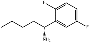 (1R)-1-(2,5-DIFLUOROPHENYL)PENTYLAMINE Struktur