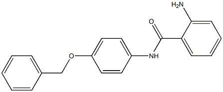 2-AMINO-N-[4-(BENZYLOXY)PHENYL]BENZAMIDE Struktur