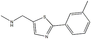 METHYL-(2-M-TOLYL-THIAZOL-5-YLMETHYL)-AMINE Struktur