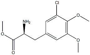 METHYL (2S)-2-AMINO-3-(3-CHLORO-4,5-DIMETHOXYPHENYL)PROPANOATE Struktur