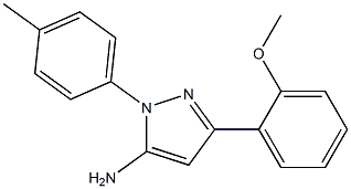 3-(2-METHOXYPHENYL)-1-(4-METHYLPHENYL)-1H-PYRAZOL-5-AMINE Struktur