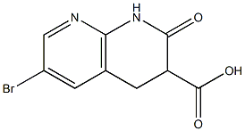 6-BROMO-2-OXO-1,2,3,4-TETRAHYDRO-1,8-NAPHTHYRIDINE-3-CARBOXYLIC ACID Struktur