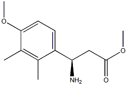 METHYL (3R)-3-AMINO-3-(4-METHOXY-2,3-DIMETHYLPHENYL)PROPANOATE Struktur