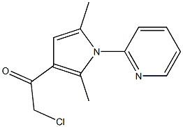 2-CHLORO-1-(2,5-DIMETHYL-1-PYRIDIN-2-YL-1H-PYRROL-3-YL)ETHANONE Struktur