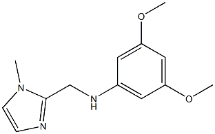 (3,5-DIMETHOXYPHENYL)(1-METHYL-1H-IMIDAZOL-2-YL)METHYLAMINE Struktur