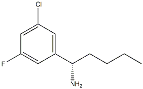 (1S)-1-(5-CHLORO-3-FLUOROPHENYL)PENTYLAMINE Struktur