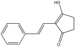 3-HYDROXY-2-STYRYLCYCLOPENT-2-ENONE Struktur