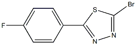 2-BROMO-5-(4-FLUOROPHENYL)-1,3,4-THIADIAZOLE Struktur