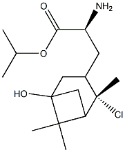 (S)-3-(2'-CHLORO-5'-PICOLYL-3')ALANINE ISOPROPYL ESTER Struktur