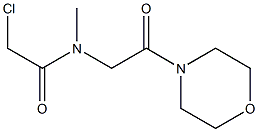 2-CHLORO-N-METHYL-N-(2-MORPHOLIN-4-YL-2-OXOETHYL)ACETAMIDE Struktur