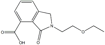 2-(2-ETHOXY-ETHYL)-3-OXO-2,3-DIHYDRO-1H-ISOINDOLE-4-CARBOXYLIC ACID Struktur