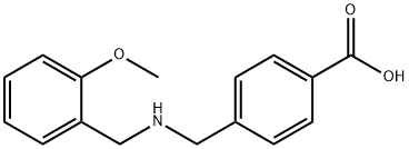 4-(((2-METHOXYBENZYL)AMINO)METHYL)BENZOIC ACID Struktur