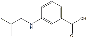 3-(ISOBUTYLAMINO)BENZOIC ACID Struktur