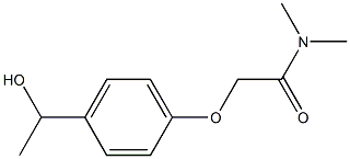 2-[4-(1-HYDROXYETHYL)PHENOXY]-N,N-DIMETHYLACETAMIDE Struktur