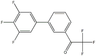 3'-(3,4,5-TRIFLUOROPHENYL)-2,2,2-TRIFLUOROACETOPHENONE Struktur