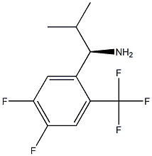 (1R)-1-[4,5-DIFLUORO-2-(TRIFLUOROMETHYL)PHENYL]-2-METHYLPROPYLAMINE Struktur