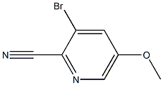 3-BROMO-5-METHOXY-PYRIDINE-2-CARBONITRILE Struktur