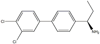 (1R)-1-[4-(3,4-DICHLOROPHENYL)PHENYL]PROPYLAMINE Struktur