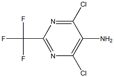 4,6-DICHLORO-2-(TRIFLUOROMETHYL)PYRIMIDIN-5-AMINE Struktur