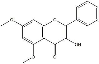 5,7-DIMETHOXY-3-HYDROXYFLAVONE Struktur