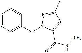 1-BENZYL-3-METHYL-1H-PYRAZOLE-5-CARBOHYDRAZIDE Struktur