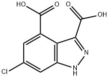 6-CHLORO-(1H)INDAZOLE-3,4-DICARBOXYLIC ACID Struktur