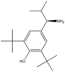 4-((1R)-1-AMINO-2-METHYLPROPYL)-2,6-BIS(TERT-BUTYL)PHENOL Struktur