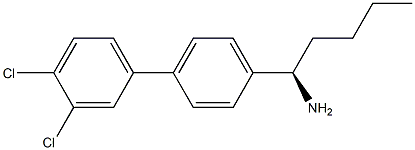 (1R)-1-[4-(3,4-DICHLOROPHENYL)PHENYL]PENTYLAMINE Struktur