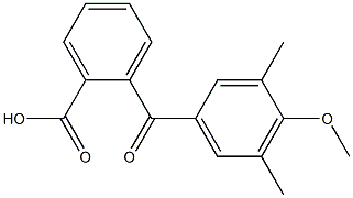 2-(3,5-DIMETHYL-4-METHOXYBENZOYL)BENZOIC ACID Struktur