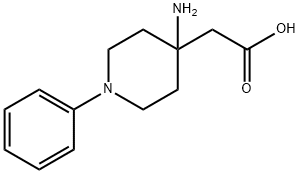 2-(4-AMINO-1-PHENYLPIPERIDIN-4-YL)ACETIC ACID Struktur