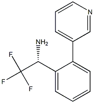 (1R)-2,2,2-TRIFLUORO-1-(2-(3-PYRIDYL)PHENYL)ETHYLAMINE Struktur