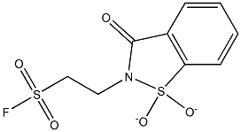 2-(1,1-DIOXIDO-3-OXO-1,2-BENZISOTHIAZOL-2(3H)-YL)ETHANESULFONYL FLUORIDE Struktur