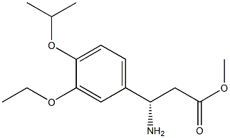 METHYL (3S)-3-AMINO-3-[3-ETHOXY-4-(METHYLETHOXY)PHENYL]PROPANOATE Struktur