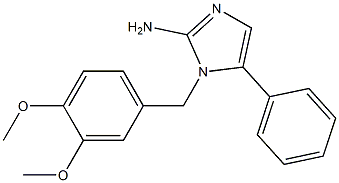 1-(3,4-DIMETHOXYBENZYL)-5-PHENYL-1H-IMIDAZOL-2-AMINE Struktur