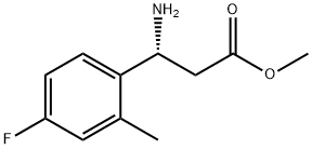 METHYL (3R)-3-AMINO-3-(4-FLUORO-2-METHYLPHENYL)PROPANOATE Struktur