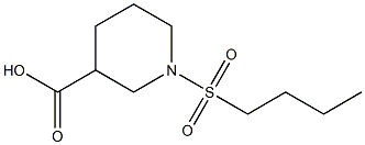 1-(BUTYLSULFONYL)PIPERIDINE-3-CARBOXYLIC ACID Struktur