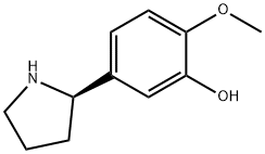 5-((2R)PYRROLIDIN-2-YL)-2-METHOXYPHENOL Struktur