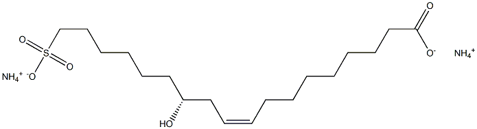 AMMONIUM SULFORICINOLEATE Struktur