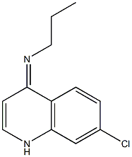 7-CHLORO-4-N-PROPYLIMINO-1,4-DIHYDROQUINOLINE Struktur