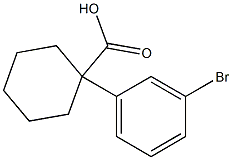 1-(3-BROMOPHENYL)CYCLOHEXANECARBOXYLIC ACID Struktur